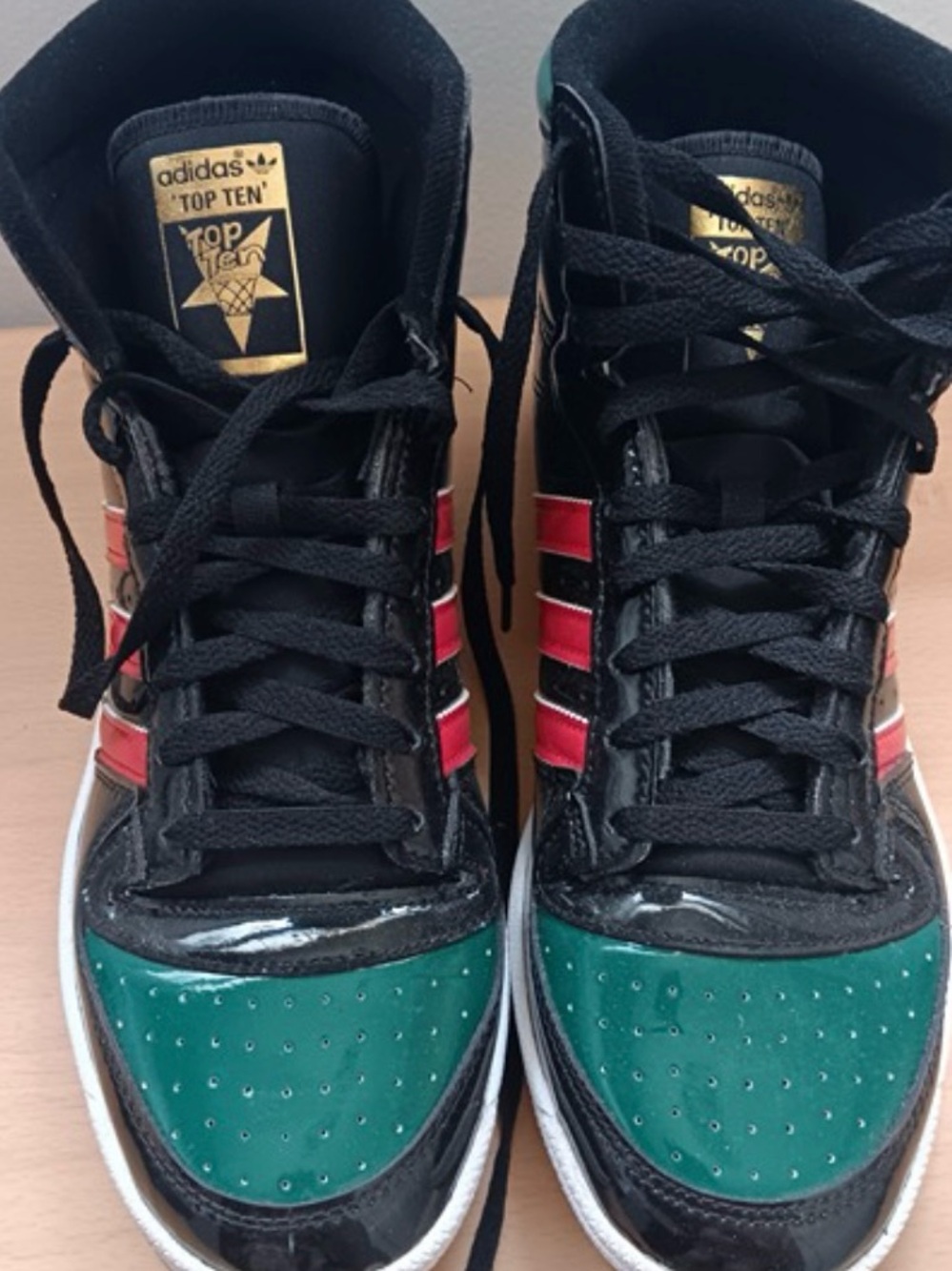 Adidas Top 10 Miami Patent Leather Men’s sz 10 Sneakers